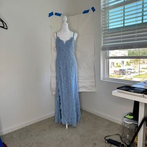 Fame and Partners Baby Blue Maxi Dress